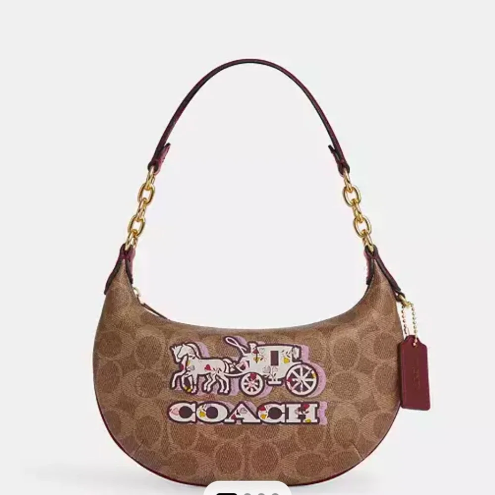 New🤎🩷Coach Mini Payton Bag In Signature Canvas With Horse And Carriage Print